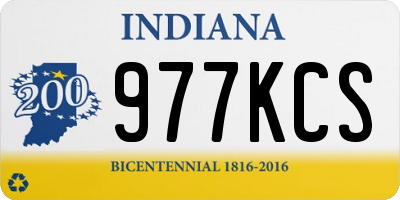 IN license plate 977KCS