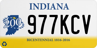 IN license plate 977KCV