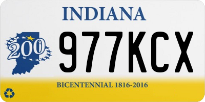 IN license plate 977KCX