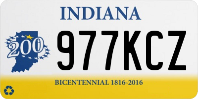 IN license plate 977KCZ