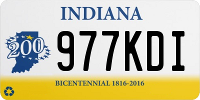 IN license plate 977KDI