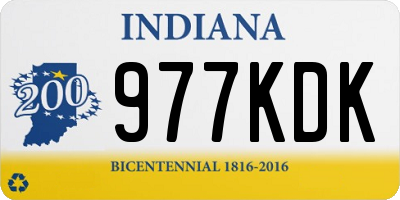 IN license plate 977KDK