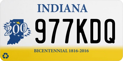 IN license plate 977KDQ