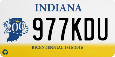 IN license plate 977KDU