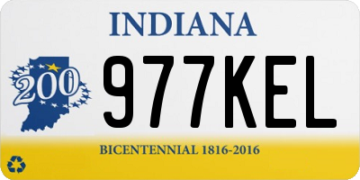 IN license plate 977KEL