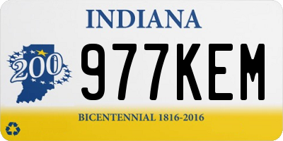 IN license plate 977KEM