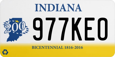 IN license plate 977KEO
