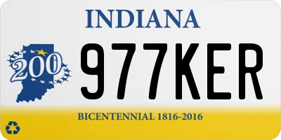 IN license plate 977KER