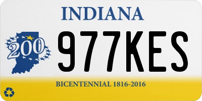 IN license plate 977KES