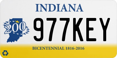 IN license plate 977KEY