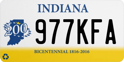 IN license plate 977KFA