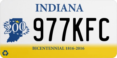 IN license plate 977KFC