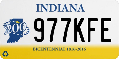 IN license plate 977KFE