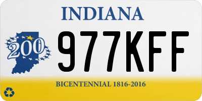 IN license plate 977KFF