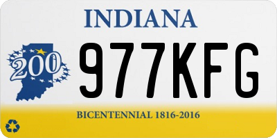 IN license plate 977KFG