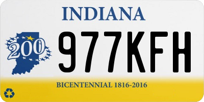 IN license plate 977KFH