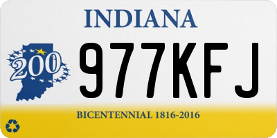 IN license plate 977KFJ