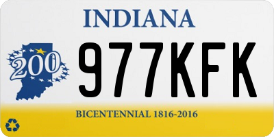 IN license plate 977KFK