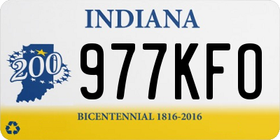 IN license plate 977KFO