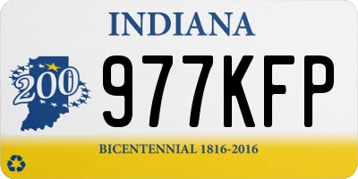 IN license plate 977KFP