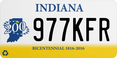 IN license plate 977KFR