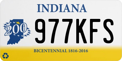 IN license plate 977KFS