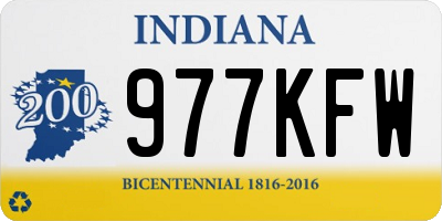 IN license plate 977KFW