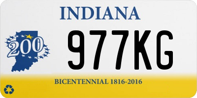 IN license plate 977KG