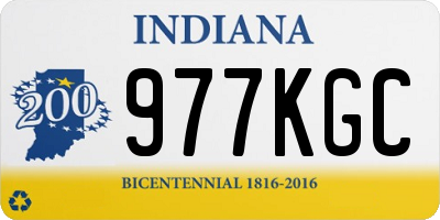 IN license plate 977KGC
