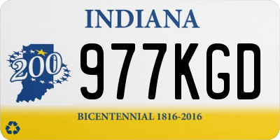 IN license plate 977KGD