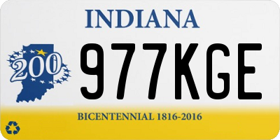 IN license plate 977KGE