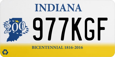 IN license plate 977KGF