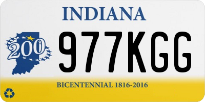 IN license plate 977KGG