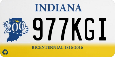 IN license plate 977KGI