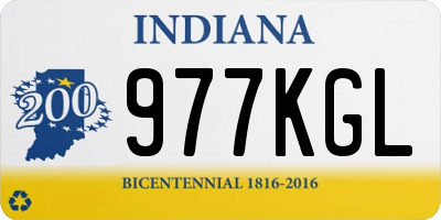 IN license plate 977KGL
