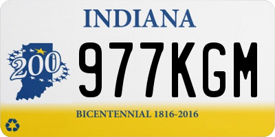 IN license plate 977KGM