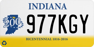 IN license plate 977KGY