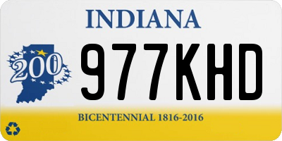 IN license plate 977KHD