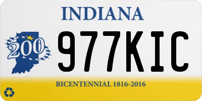 IN license plate 977KIC