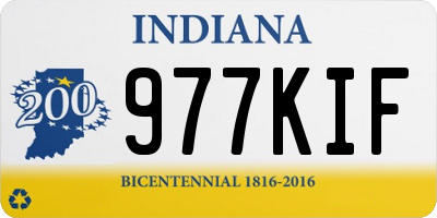 IN license plate 977KIF