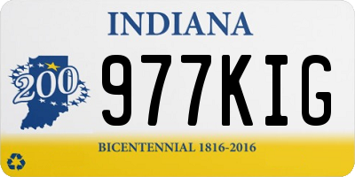 IN license plate 977KIG