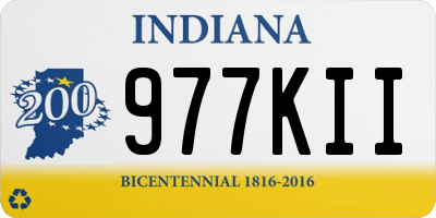 IN license plate 977KII
