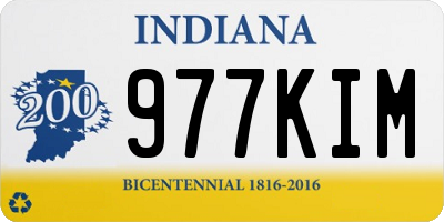 IN license plate 977KIM