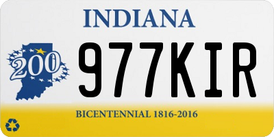 IN license plate 977KIR