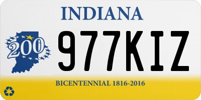 IN license plate 977KIZ