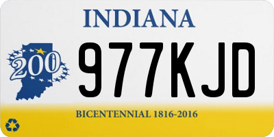 IN license plate 977KJD