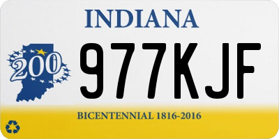IN license plate 977KJF