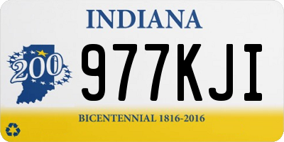 IN license plate 977KJI