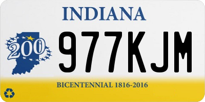 IN license plate 977KJM