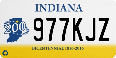IN license plate 977KJZ